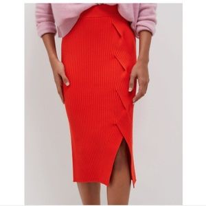 Anthropologie Desiree Knit Midi Skirt, NWT